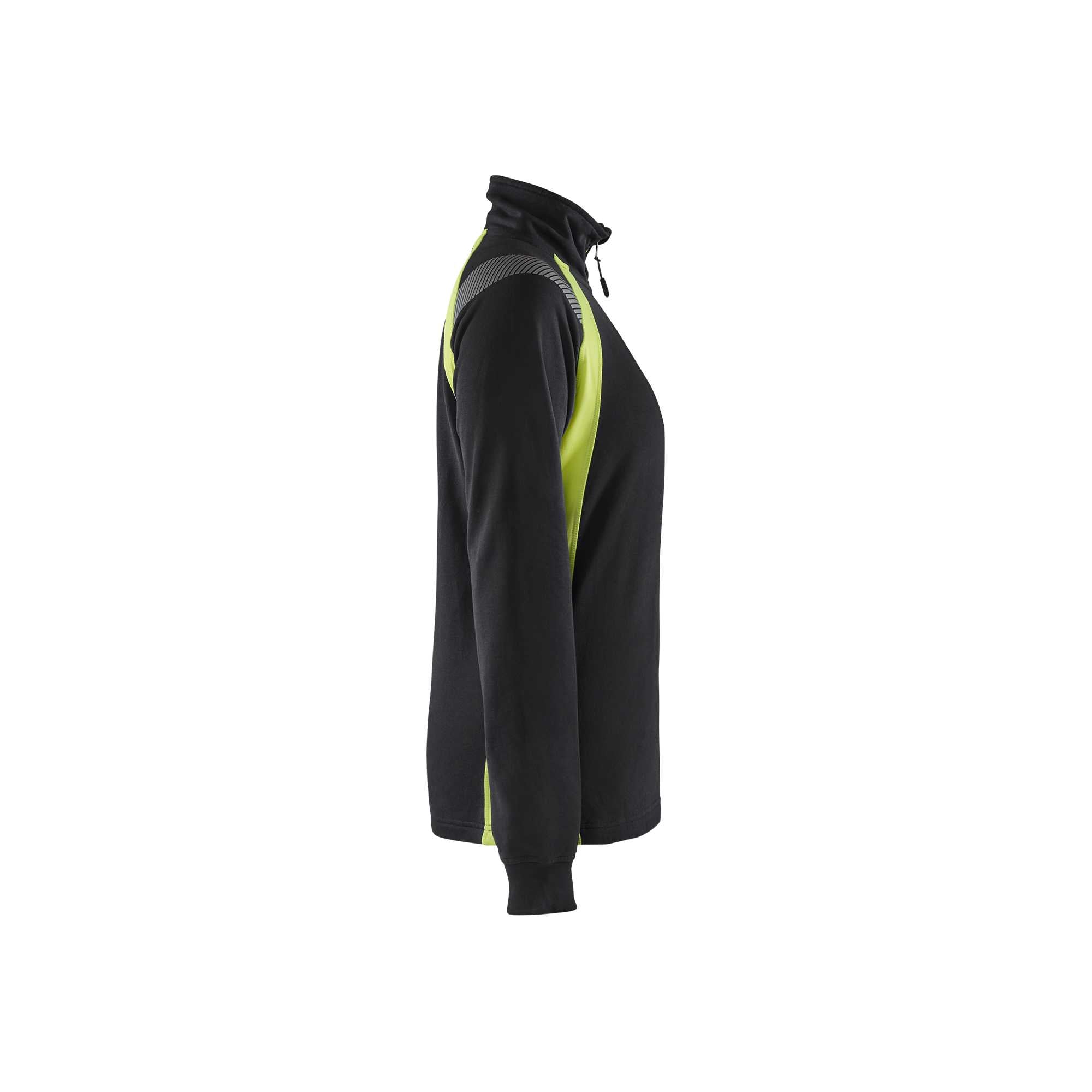 BLAKLADER 34031158 Hi Vis Reflective Half-zip Work Sweatshirt WOMEN - 100% Cotton